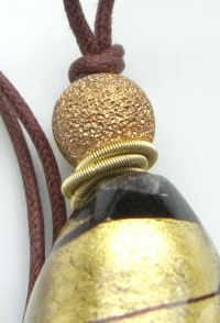 gold pendant bead